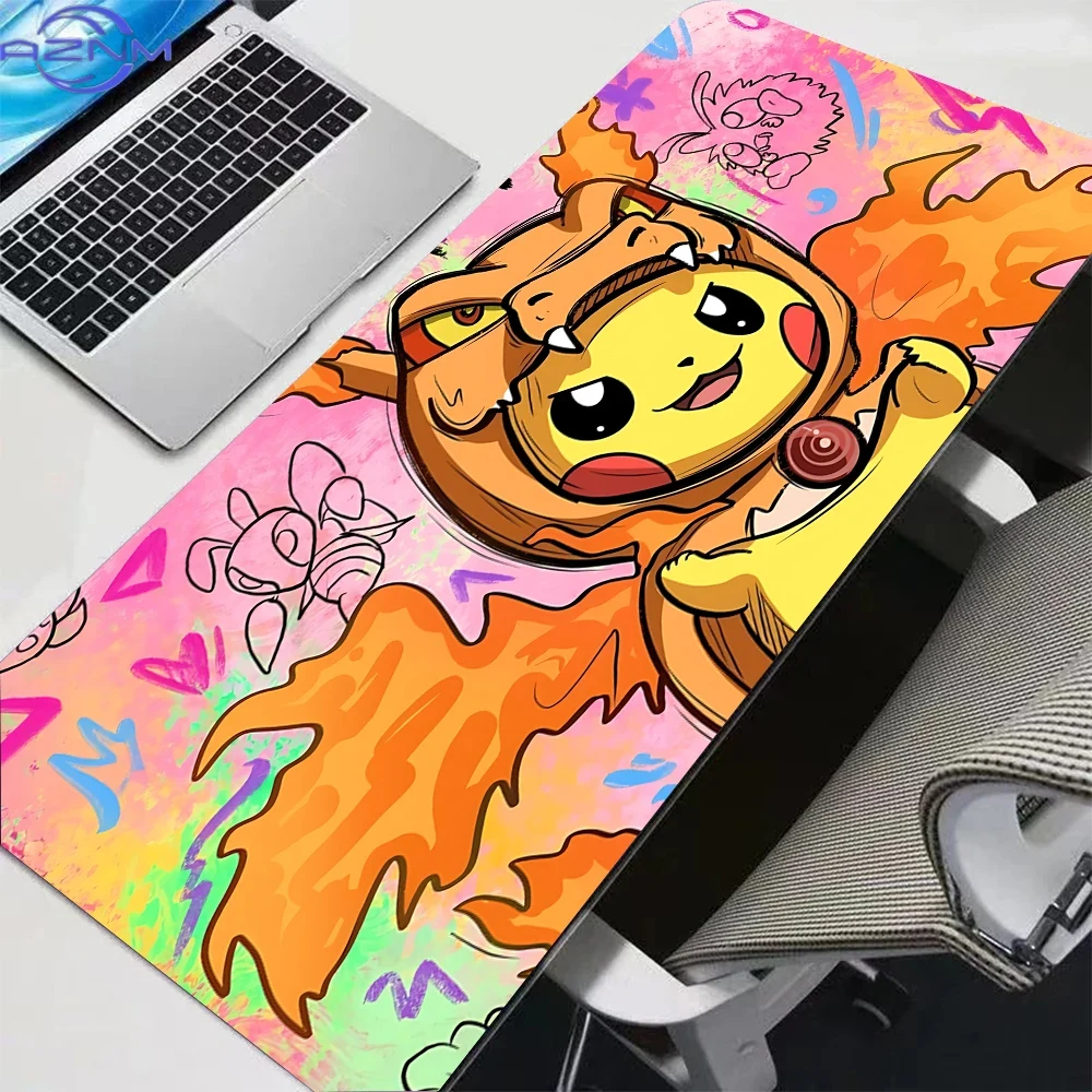 Door Mat Blank - แผ่นรองเมาส์ขนาดใหญ่ลายกราฟฟิตี้อนิเมะ ปิกาจู ชาริซาร์ด คอสเพลย์ น่ารัก แผ่นรองเล่น