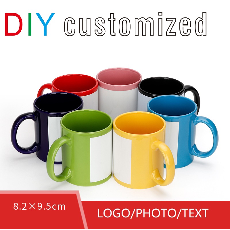 ถ้วยสีดํา DIY โลโก้เซรามิค 350 - Sublimation Mug White บทวิจารณ์และราคา