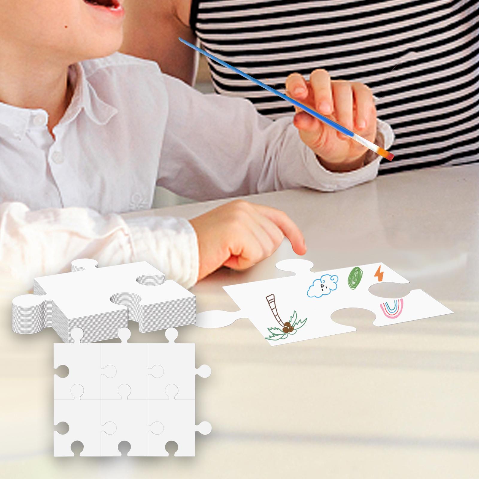จิ๊กซอว์กระดาษแข็งสีขาวเปล่า ข - Puzzle Blank White บทวิจารณ์และราคา