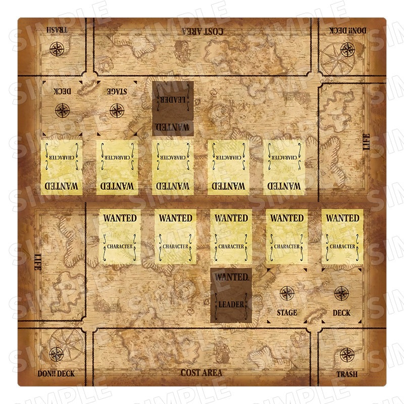 แผ่นรองเล่นการ์ดลายแผนที่โจรสล - Door Mat Blank บทวิจารณ์และราคา